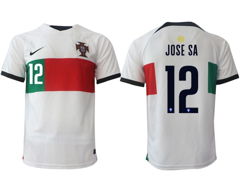 Men 2022 World Cup National Team Portugal away aaa versio white 12 Soccer Jersey
